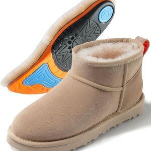 Mel&Syd leather Ankle Boots with Shearling Lining